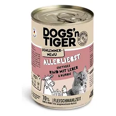 Dogs'n Tiger Schlemmermenü drėgnas maistas katėms 6 x 400 g — 5 nuotrauka