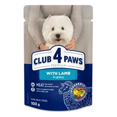 Club 4 Paws Premium konservai su ėriena padaže mažų veislių šunims - Pet24