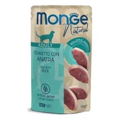 Monge Natural kons. pašaras suaugusioms katėms tuno kąsneliai su antiena želėje 80g