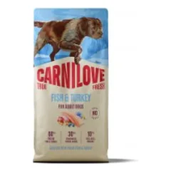 CARNILOVE TRUE FRESH Dog Fish & Turkey sausas pašaras šunims 12 kg