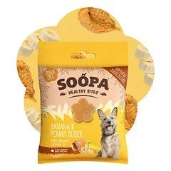 SOOPA Bananų ir riešutų sviesto skanėstai šunims, Banana & Peanut Butter Dog Treats, 50g