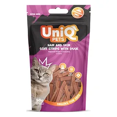 UNIQ PETS cat skanėstas antienos juostelės 50g