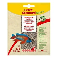 Sera Granured Nature 20 g тонущий гранулированный корм для хищных циклид — 1 nuotrauka