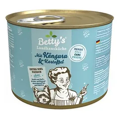 Betty's Landhausküche -Hund- su kengūriena ir bulvėmis, drėgnas maistas šunims, su kengūra ir bulvėmis 6 x 200g — 2 nuotrauka