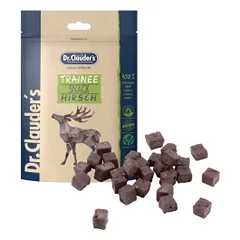 DR.CLAUDER'S Trainee Snack skanėstai kubeliais su elniena šunims ir katėms, 80 g parduotuvėje petreon.lt