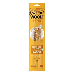 WOOLF Earth Noohide Stick with Rabbit XL 85g triušio lazda