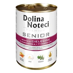 DOLINA NOTECI Premium Senior su veršiena, mokomis ir čiobreliais 400 g