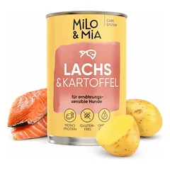 Milo & Mia Sensitive – Lachs & Kartoffel – Monoprotein – Getreidefrei