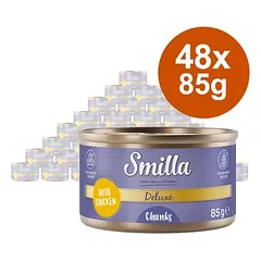 Smilla Deluxe kąsneliai drėgnas maistas katėms 48 x 85 g