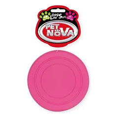 PET NOVA rožinė skraidanti lėkštė šunims 18cm