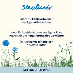 Almo Nature Functional Sterilised Cat su jautiena ir ryžiais, sausas maistas katėms — 2 nuotrauka