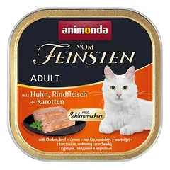 Animonda vom Feinsten konservai katėms su vištiena, jautiena ir morkomis 100 g