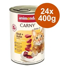 Animonda Carny Senior ekonominė pakuotė, drėgnas maistas katėms 24 x 400 g