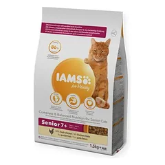 IAMS - sausas maistas senyvoms katėms su vištiena - IAMS gyvybingumui