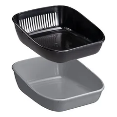Ferplast antibakterinis tualetas katėms Birba Sanitized, pilka / juoda — 2 nuotrauka