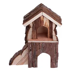 zooplus Exclusive dviaukštis namelis graužikams, L 30 x B 20 x H 30 cm — 2 nuotrauka