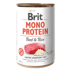 Brit Care Mono Protein Beef&Rice drėgnas maistas alergiškiems šunims, 400 g