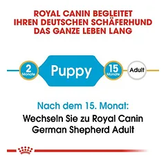 Royal Canin German Shepherd Puppy sausas maistas šunims, 3 - 4,9 kg — 4 nuotrauka