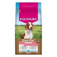 Eukanuba Grain Free Senior Small & Medium su jūrų žuvimi, sausas maistas šunims, 3 - 4,9 kg — 2 nuotrauka