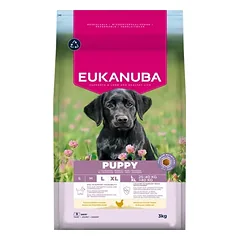 Eukanuba Life Care Puppy sausas maistas didelių veislių šuniukams su vištiena L 3 kg