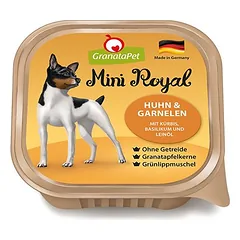 GranataPet Mini Royal mišrus rinkinys, drėgnas maistas šunims 6 x 150 g indeliai, 100 - 199 g — 4 nuotrauka