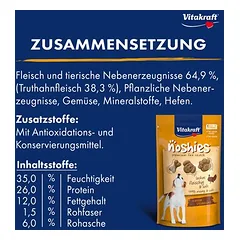 Vitakraft Noshies su kalakutiena, skanėstai šunims — 4 nuotrauka