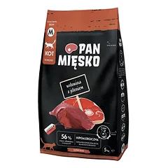 PAN MIĘSKO Jautiena su elniena katėms traškučiai M 5 kg
