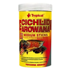 Tropical Cichlid&Arowana Medium Sticks maistas žuvims  1000 ml