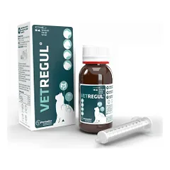 Pharmadiet Vet Regul Gel geriamoji suspensija, skirta gyvūnų virškinimui gerinti, 50 ml