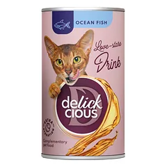 Gėrimas katėms su vandenyno žuvimi DELICKCIOUS 12x140g