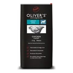 Oliver's Chicken Classic Medium sausas maistas šunims - Pet24
