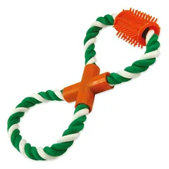 Virvinis žaislas šunims su guma, 25cm — 2 nuotrauka