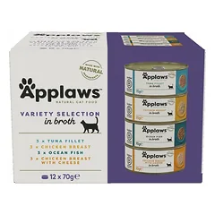 APPLAWS Bandomasis komplektas Supreme Colection Adult skardinės suaugusioms katėms 12 x 70 g