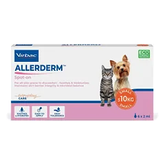 Virbac Allerderm užlašinami lašai kačių ir šunų odos barjerinių funkcijų atstatymui 10kg, 2 ml