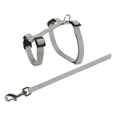 Trixie Rabbit Harness with Lead reguliuojama petnešėlė ir pavadėlis triušiams, 25/44 cm, 10 mm, 1.25 m — 2 nuotrauka