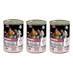 PetRepublic jautienos monoproteinų ėdalas katėms, gabalėliai padaže 3x400g