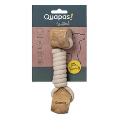 Quapas! Žaislas šunims iš natūralios virvės su kavamedžio žiedais, 24x6 cm — 3 nuotrauka