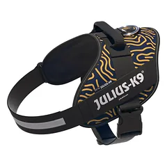 Julius - K9 IDC Powerharness Canyon - šunų petnešos su atšvaitais, Canyon raštas