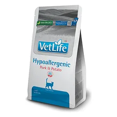 FARMINA VET LIFE - CAT Dry HYPOALLERGENIC Pork&Potato ADULT 400 g (pak.16)