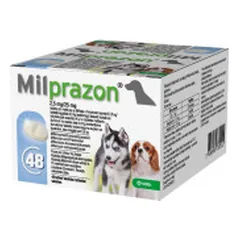 Milprazon 2,5 mg/25 mg tabletės nuo kirminų mažiems šunims ir šuniukams - Pet24 nuotrauka