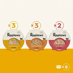 Applaws Cat Pot bandomasis rinkinys 8 x 60 g drėgnas maistas katėms — 3 nuotrauka