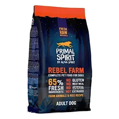 PRIMAL SPIRIT Rebel Farm Adult Dog Drėgnas Pašaras Šunims 1kg