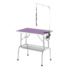 Blovi kirpimo stalas su rankena ir priedų krepšeliu, aukštis 78 cm, Czarny / 81x52cm — 4 nuotrauka