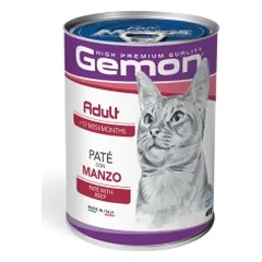 Gemon adult konservuotas paštetas suaugusioms katėms su jautiena 400g