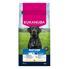 EUKANUBA Life Care Mature Large Chicken 12 kg šviežias vištiena, vyresniems didelių veislių šunims
