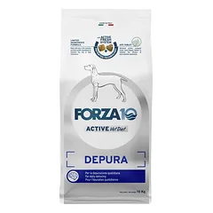 Forza10 Depura monoproteininis sausas maistas šunims su žuvimi, jautriai virškinimo sistemai, 10 kg