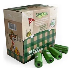 Barry King biologiškai skaidūs maišeliai šunų ekskrementams, žali, 50 rul. x 20 vnt.