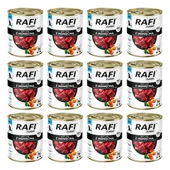 RAFI Classic su ėriena, 12 vnt. po 800 g, šlapias šunų maistas