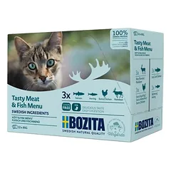 Bozita kąsneliai padaže, maišeliai 12 x 85 g, drėgnas maistas katėms — 3 nuotrauka