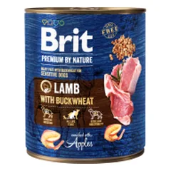 Brit Premium by Nature Lamb drėgnas maistas jautrų virškinimą turintiems šunims, 400 g